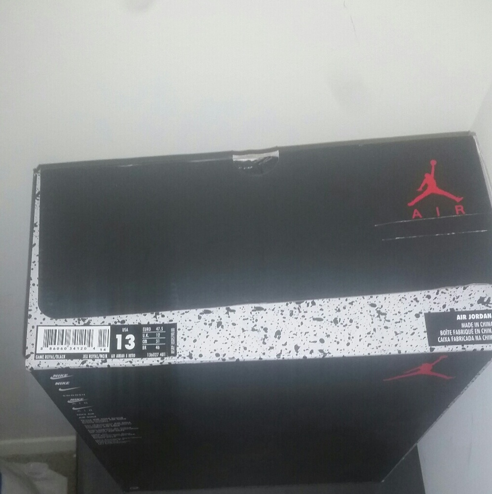 Jordan Retro 5 blue suede size 13